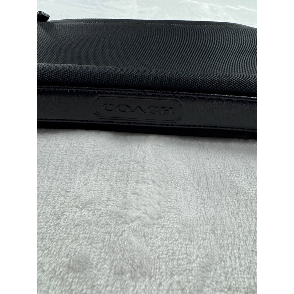 Vintage Coach Authentic Mercer Demi Clutch Black Leather Zipper Wristlet Handbag - Picture 2 of 12